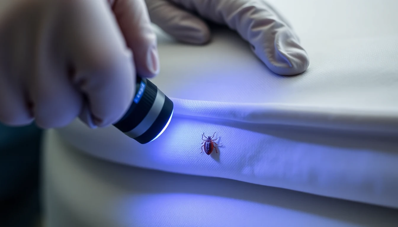 Inspection professionnelle de punaises de lit sur un matelas en Suisse romande